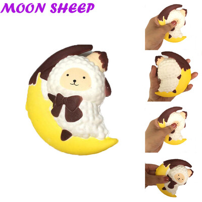 

Gotoamei Cartoon Moon Sheep Stress Reliever Soft Yogurt Scented Slow Rising Toys