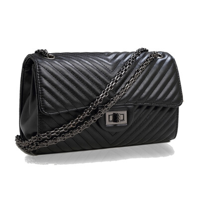

TangDe fashion Sheep Leather V Crossbody Luxury Woman Handbag
