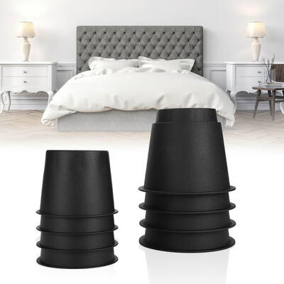 

8PCS Furniture Risers Plastic Lift Blocks Elephant Feet for Bed Chair Teapoy Chair Risers Bed Risers