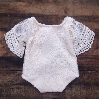 

Newborn Infant Baby Girl Lace Floral Romper Bodysuit Jumpsuit Outfits One-pieces