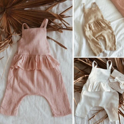 

Newborn Baby Girls Summer Ruffle Romper Jumpsuit Playsuit Clothes Outfit 0-3Y