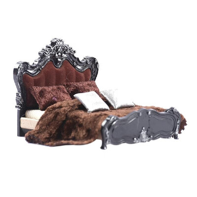 

Furniture Models Bed Quilt Pillow Model Set 125 Dollhouse Living Room Miniature Furniture Accessories Exquisite Home Decoration