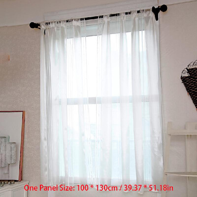 

Window Curtain Modern Striped Sheer Curtain Vertical Window Screening Window Rod Pocket Curtain Panel for Living Room Bedroom Dini