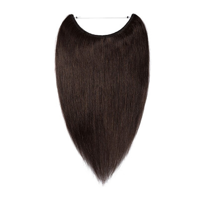 

16"18"20"22" One Piece Straight Remy Human Hair Miracle Secret Invisible Wire Hair Extensions No Clip No Glue 1pcs