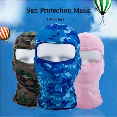 

Full Face Mask lycra Balaclava Ultra-thin Cycling Motorcycle Protecting Ski Neck