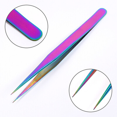 

Gobestart Stainless Steel Eyebrow Tweezers Eyelash Curler Clip Plucking Beauty Tools