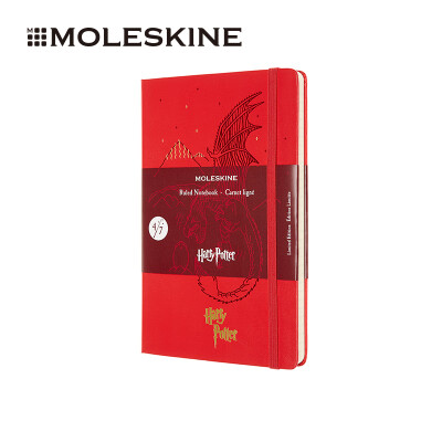 

MOLESKINE Harry Potter&the Goblet Notebook Collaboration Notepad Stationery Geranium Red Hard Face Horizontal Large Hand Account 3722