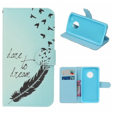 

MOONCASE Moto G5 PLUS painted holster - feather