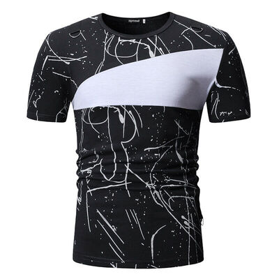 

Mens Short Sleeve T-Shirt Slim Casual Shirt Top Summer Muscle Fashion T-Shirt