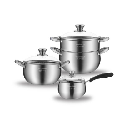 

HappyHour stainless steel single handle milk pot 5187