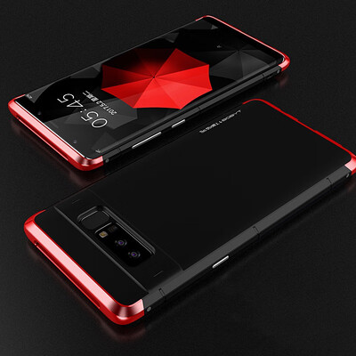 

Luxury For Samsung Galaxy Note 8 Case 360 Full Protection 3in1 Aluminum Metal PC Hard Hybrid Slim Back Cover For Galaxy Note 8