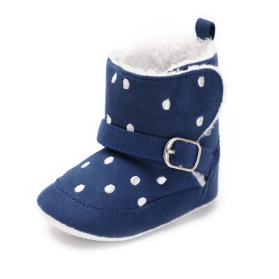 

Baby Cotton Buckle First Walkers Baby Warm Hook&Look Boots Winter Soft Bottom Snow Boots