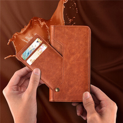 

For iPhone 7 Plus Wallet Cases Luxury Leather Detachable New Multifunction Mini With Card Pocket Phone Case