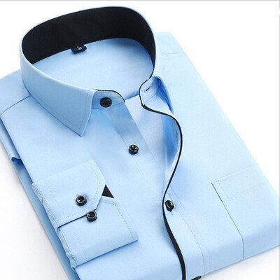 

Luxury Mens Stylish Casual Dress Shirt Slim Fit Long Sleeve Formal T-Shirt Tops