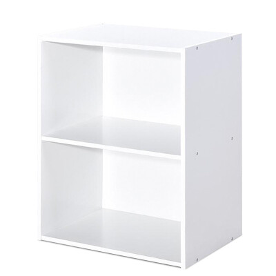 

2 Tier Open Night Stand End Table Sofa Side Storage Furniture-White