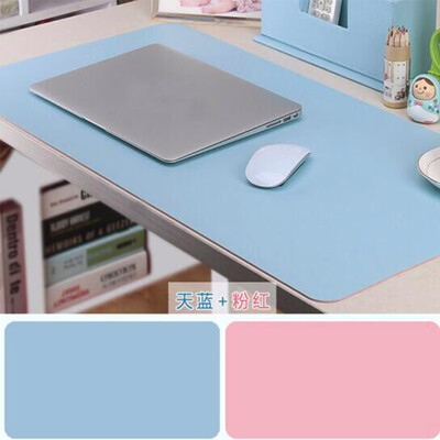 

Ling charm two-color double-sided mouse pad oversized office desk pad laptop pad keyboard pad desk pad home large size mat waterproof pad sky blue pink