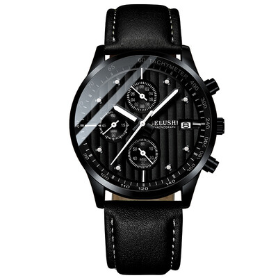 

Luxury Mens Quartz Watch Sport Casual Wristwatch Men Military Clock Leather Wrist Watch Waterproof 30M Relogio Masculino 2019