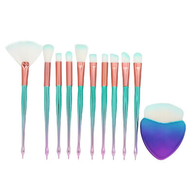 

11Pcs Makeup Brush Set Professional Face Eyeliner Blush Contour Foundation Cosmetic Brushes for Powder Liquid Cream