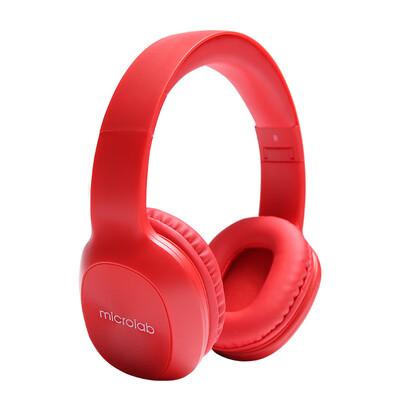 

Microlab Q50 headset Bluetooth headset stereo music headset subwoofer headset mobile phone wireless headset support card red