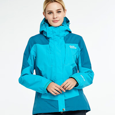 

El Monte ALPINT MOUNTAIN Jackets three-in-one outdoor men&women couples fleece two-piece waterproof warm jacket winter clothes 650-692 sky blue female M