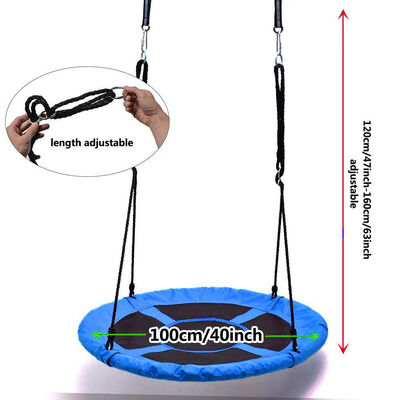 

Ktaxon Saucer Tree Swing 40 Inch Round Outdoor Nest Spinner Swing Blue