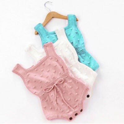 

Infant Kids Baby Girl Winter Knitted Bodysuit Outfits Clothes Romper Jumpsuit 0-24M