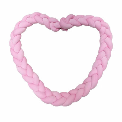 

Baby Crib Bumper Knotted Braided Bumper Handmade Soft Knot Pillow Pad Cushion Nursery Cradle Decor Baby Gift Crib Protector Cotton