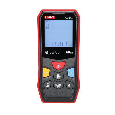 

UNI-T Laser Distance Meter Laser Range Finder High Precision Diastimeter Distance Area Volume Measuring Tool 20-Group Data Storage