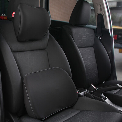 

Nine hundred WY-1826AB car headrest lumbar support memory foam waist cushion lumbar pillow car headrest neck pillow pillow four seasons model universal two sets black