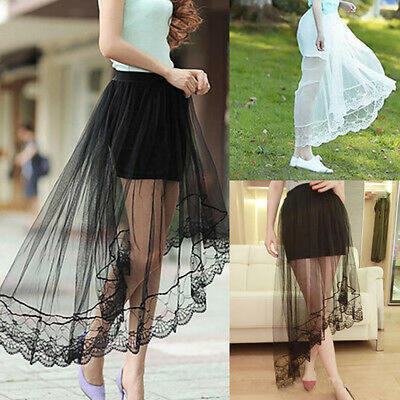 

New Women High Low Skirts Formal Ladies Bridesmaid Party Prom Skirt Stock Dress