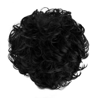 

Greensen Womens Wig Short Black Wavy Synthetic Hair Heat Resistant Cosplay Curly Wig