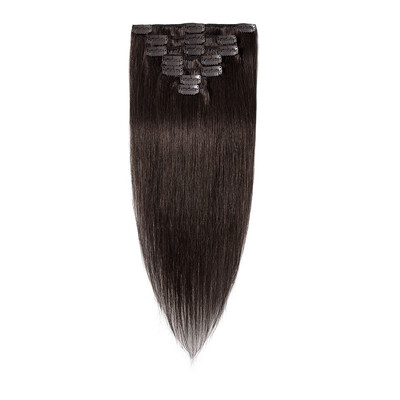 

15-22 Inches Clip in Human Hair Extensions 100 Silky Straight Human Remy Hair 7Pcs 15clips
