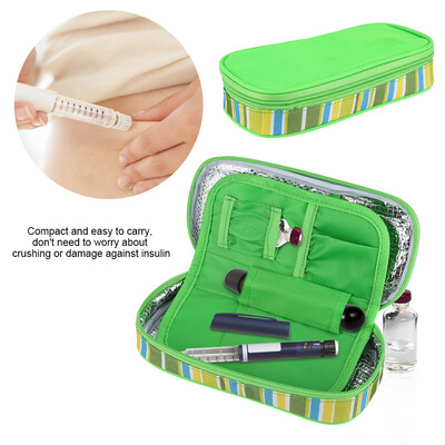 

Greensen Portable Diabetic Insulin Cooler Bag Organizer Medical Insulation Cooling Travel Case