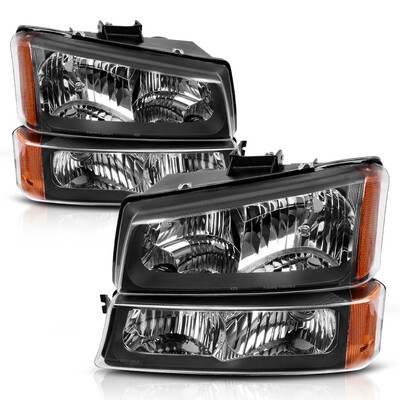 

For 2003-2006 Chevy Silverado HeadlightsBumper Signal LampDriving Fog Lights