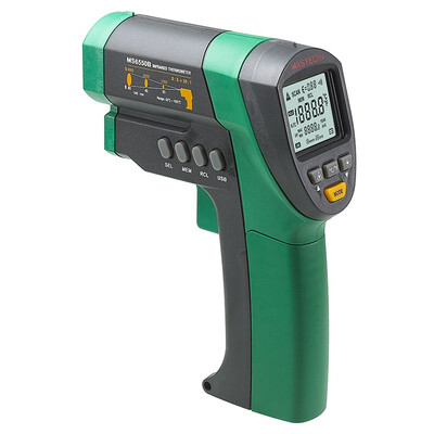 

New Infrared Thermometer MASTECH MS6550B Non-contact Auto K Type Infrared Thermometer LCD Backlight -32C to 1650C-25F 3000F