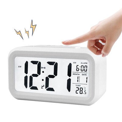 

BRELONG Digital Month Temperature Date Shows Snooze Alarm Clock Night Light
