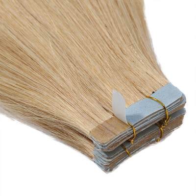 

Tape in Human Hair Extensions Highlight Balayage Long Straight Seamless Skin Weft Glue in Hairpieces Invisible 40pcs