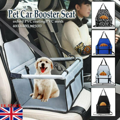 

UK Pet Car Seat Basket Dog Safety Travel Booster Seat Protector With Safety Lock