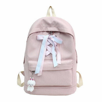 

Sweet Youth Backpack for Teenage Girl Cute Ribbons Backpacks Women Large Laptop School Bag Bagpack for Teen Fashion Daypack Bags