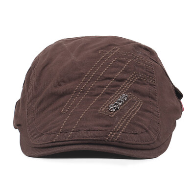 

Vintage Men Women Peaked Cap Casquette Breathable Beret Newsboy Hat Cabbie Headwear