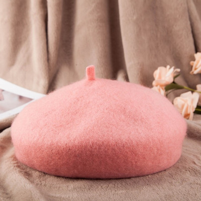 

Autumn winter new lady wool bud cap sweet pumpkin cap warm yuezi cap