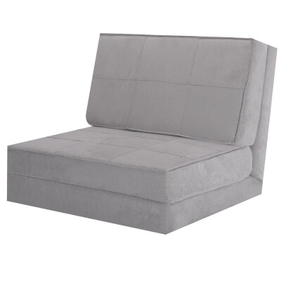 

Convertible Lounger Folding Sofa Sleeper Bed-Gray