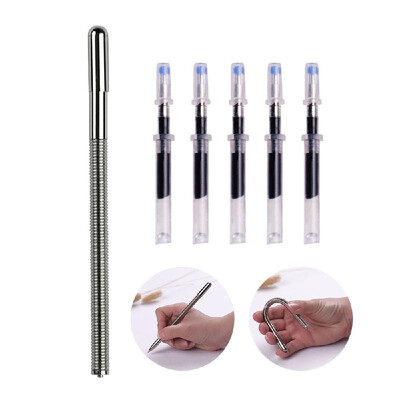 

Telescopic Spring Pen Stretchable Bendable Ballpoint Pens Gel Pens Writing Supplies Including Extra Pen Refills Creative Gift