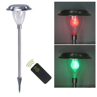 

Solar Wall Light Remote control White & Color Changing Light Sensor LED Outdoor Post Lamps For Walkway Patio Path Lawn Garden Yard