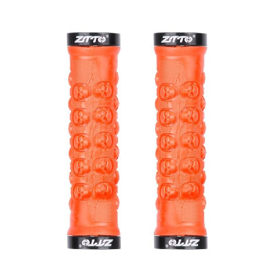 

1 Pair MTB Handlebar Grips TPR Rubber Lock on Anti-slip Grips for MTB Folding Bike