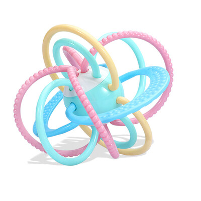 

Baby Hallen baby molar stick teether baby rattle toy newborn 0-6-12 months non-toxic silicone soft boiled Manhattan hand ball