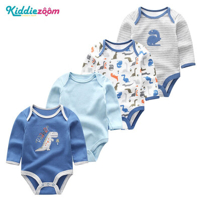

Long Sleeve Baby Boys Clothes Newborn Bodysuits Clothing Sets 4PCS Roupa de bebe Unicorn Baby Girls Clothes Rompers 0-12M Purple