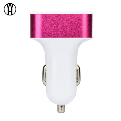 

WH 4USB square aluminum alloy car charger 4 26A high capacity multi function universal charger