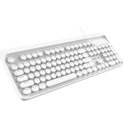 

Mechanical Keyboard Gaming Key Cap Metal Panel Colorful LED Backlight