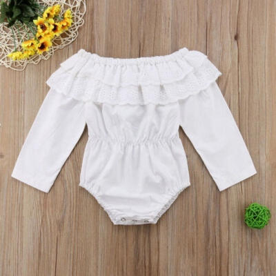 

Cute Infant Baby Kids Girls Romper Jumpsuit Bodysuit Lace Clothes Outfit Summer